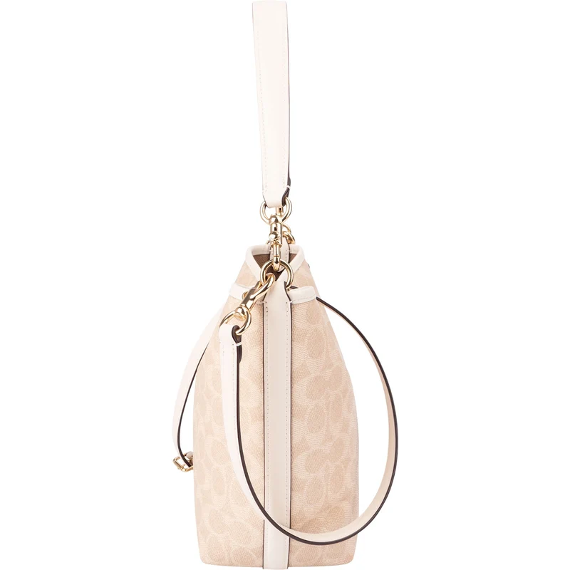Coach Monogram Signature Canvas Small Town Bucket Shoulder Bag