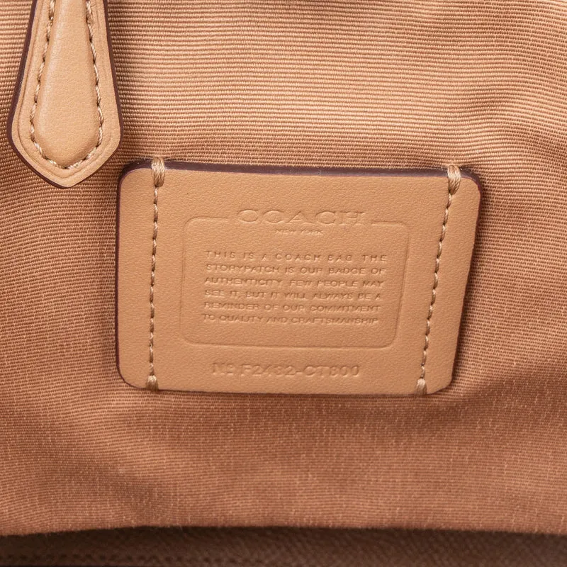 Coach Monogram Signature Canvas Small Town Bucket Shoulder Bag