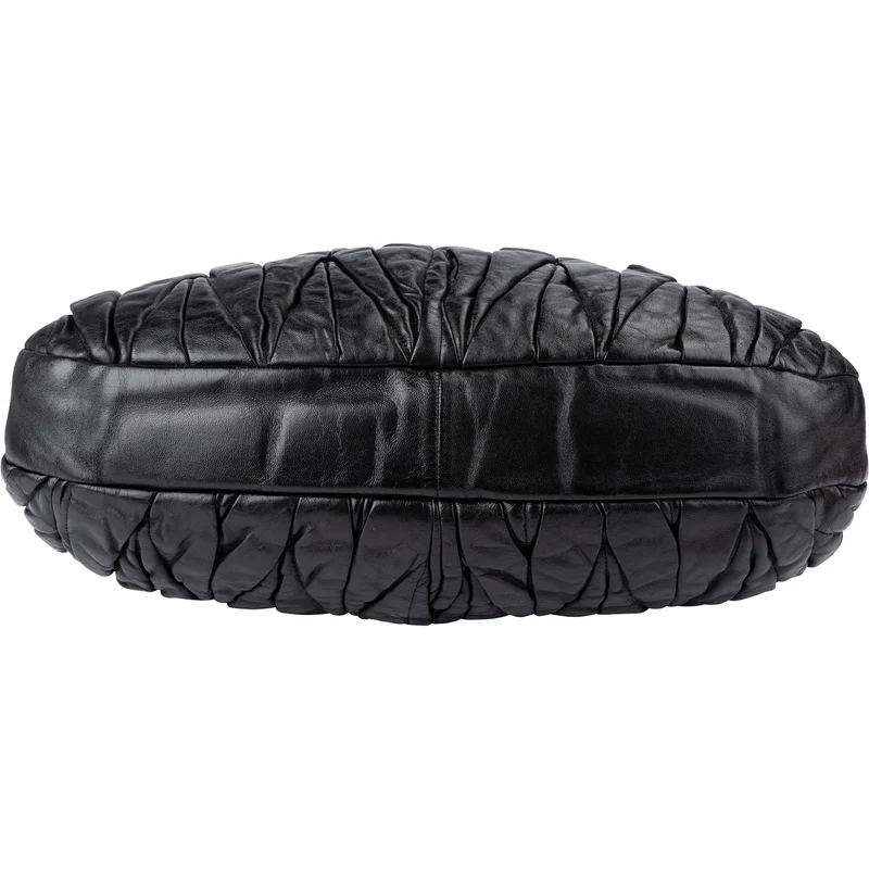 Miu Miu Quilted Gathered Leather Handbag