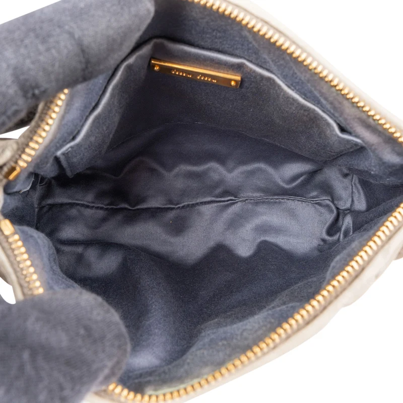 Miu Miu Matelassé Nappa Leather Padlock Shoulder Bag