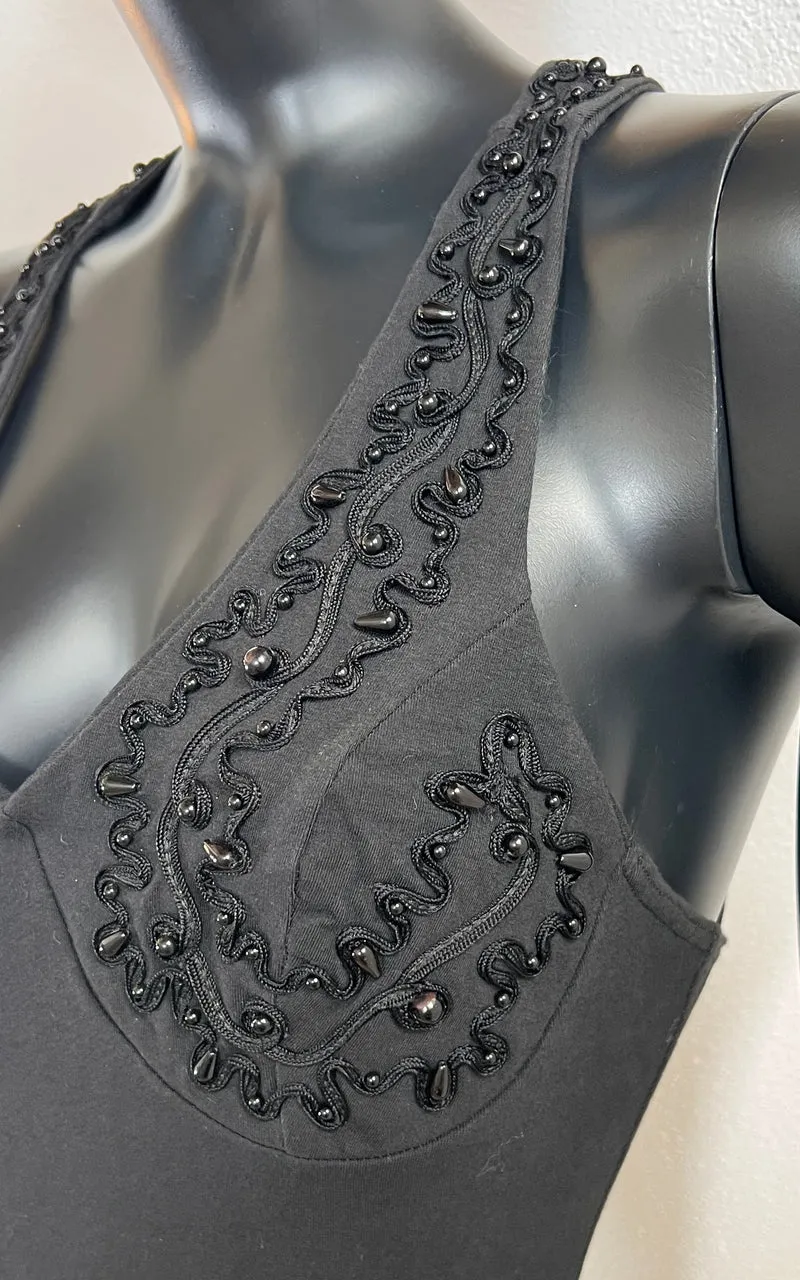 Vintage 90s Embroidered Body Suit