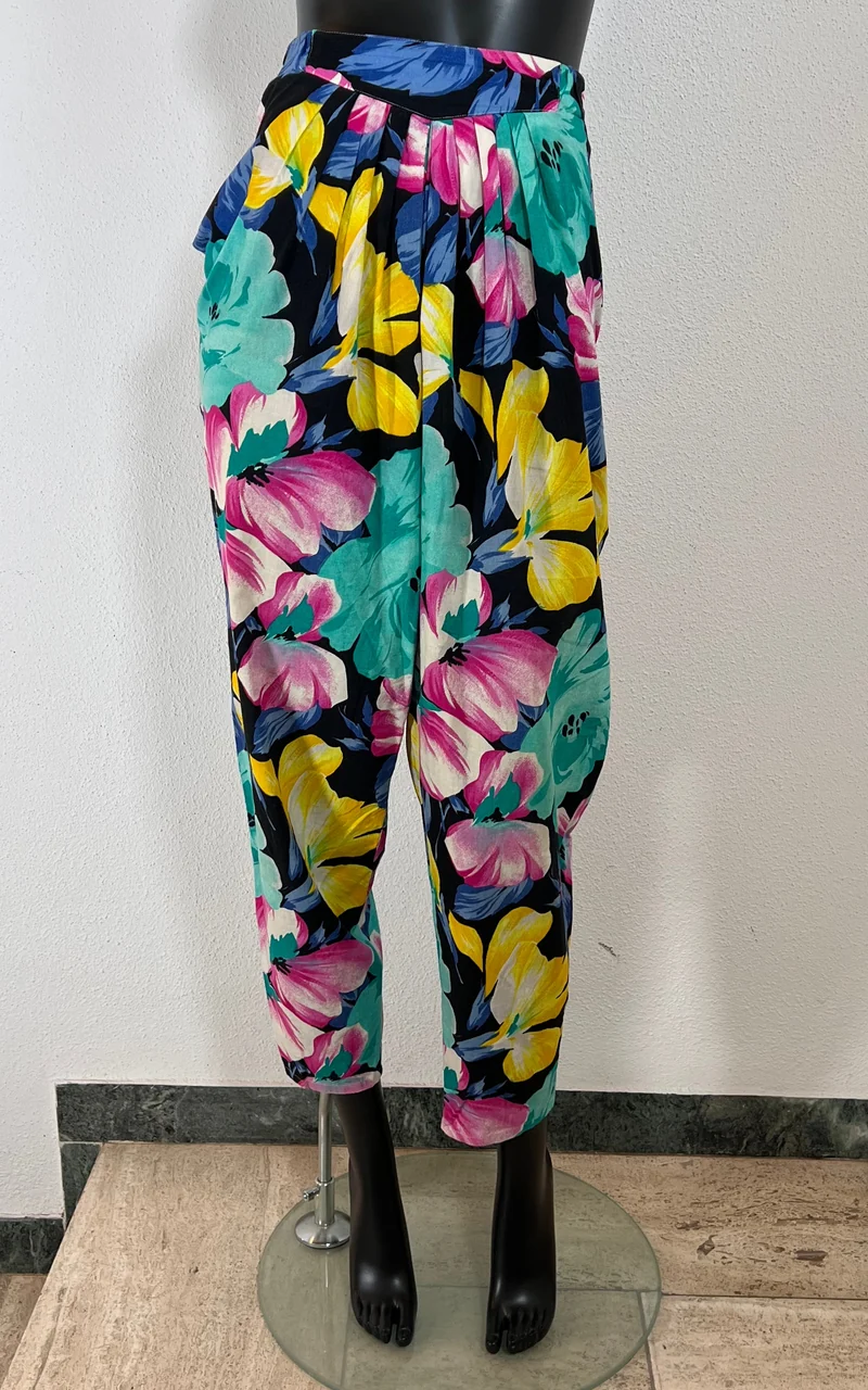 Vintage 90s Hibiscus Pants