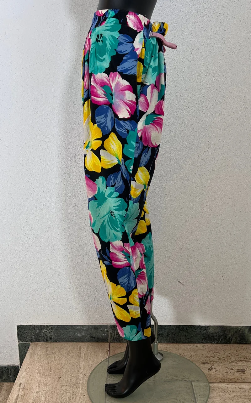 Vintage 90s Hibiscus Pants