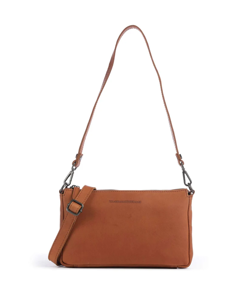 The Chesterfield Brand Wax Pull Up Cow Orinoco Schultertasche cognac