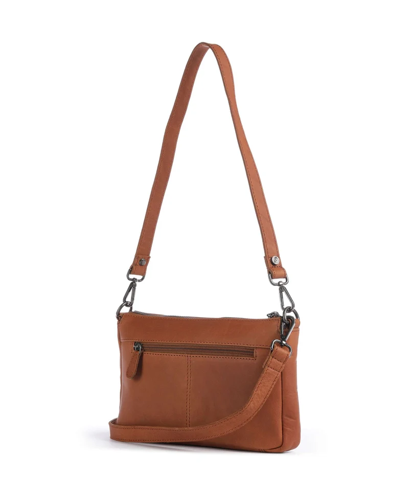 The Chesterfield Brand Wax Pull Up Cow Orinoco Schultertasche cognac