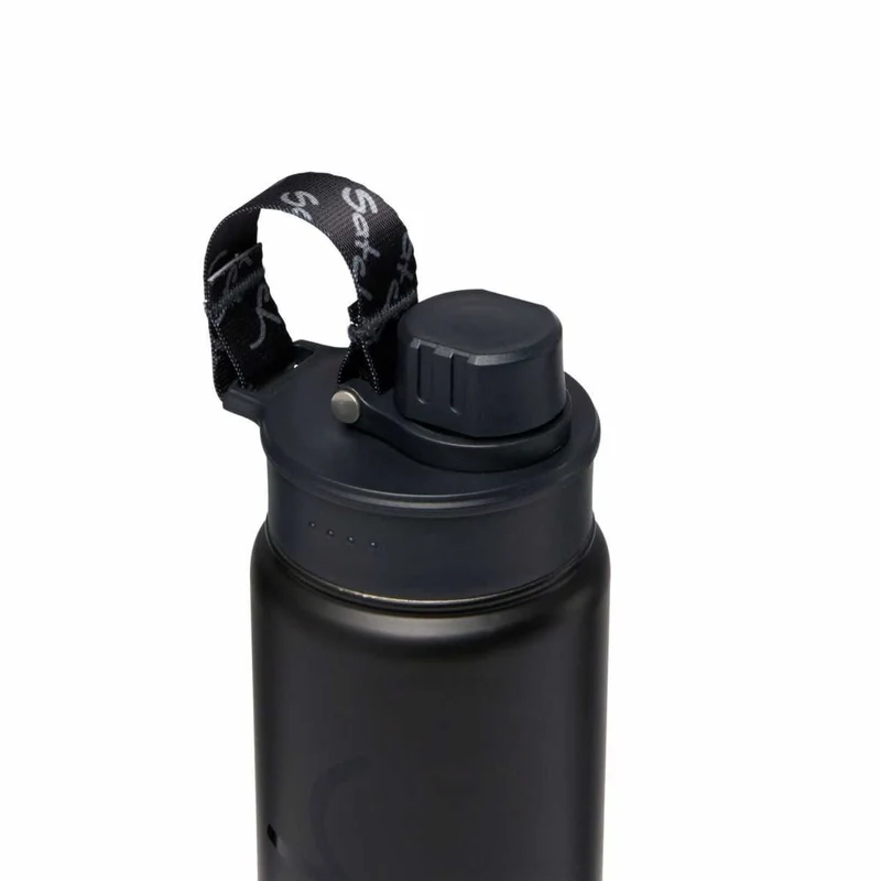 Trinkflasche 0,5 Liter Black Steel Schwarz