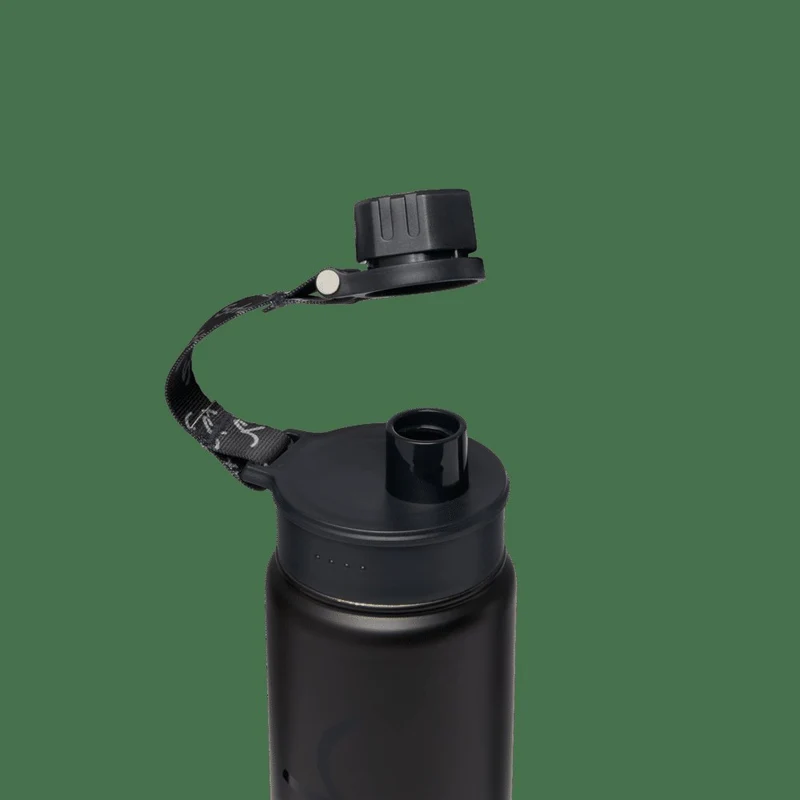 Trinkflasche 0,5 Liter Black Steel Schwarz