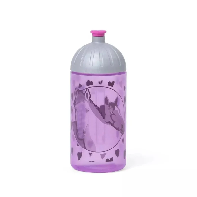 Trinkflasche Isybe 0,5 Liter Pferde Lila