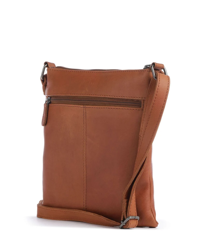 The Chesterfield Brand Wax Pull Up Cow Trenton Umhängetasche cognac