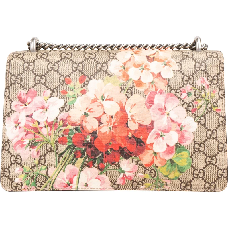 Gucci Monogram GG Supreme Floral Print Dionysus Shoulder Bag