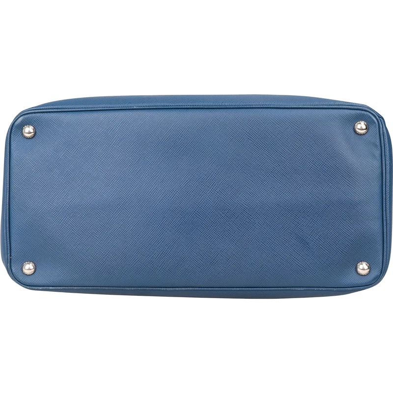Prada Saffiano Leather Galleria Turnlock Double Handbag