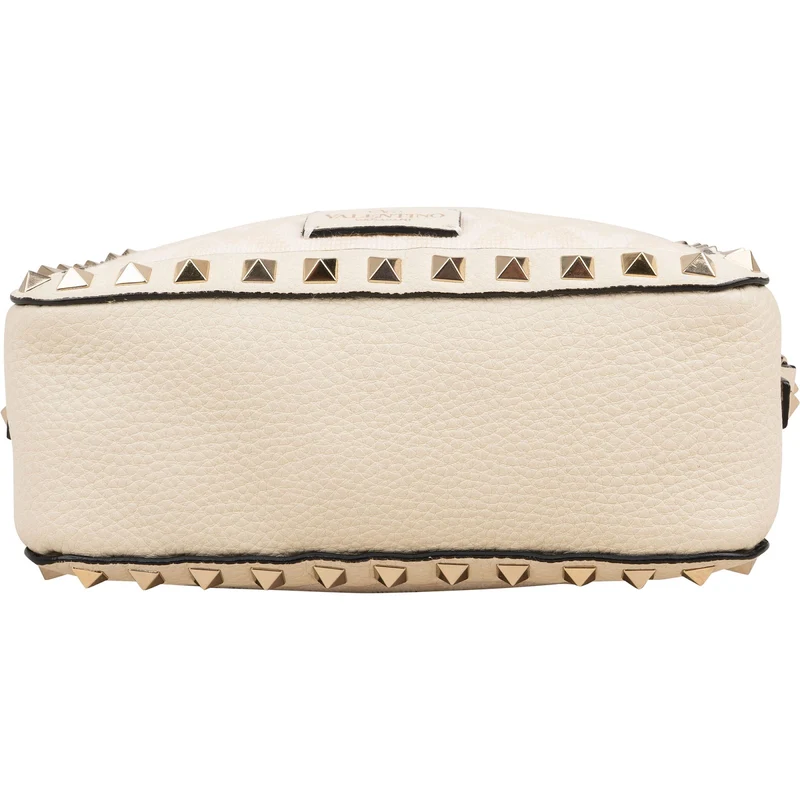 Valentino Garavani Rockstud Woven Camera Crossbody Bag