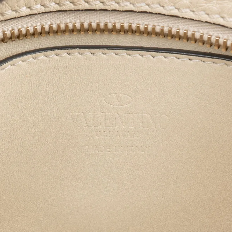 Valentino Garavani Rockstud Woven Camera Crossbody Bag