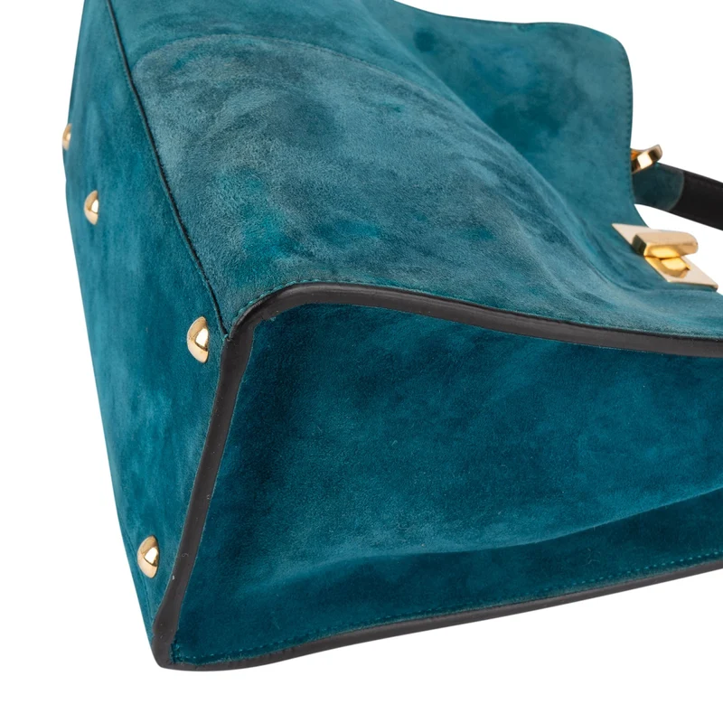 Fendi Suede Peekaboo Handbag