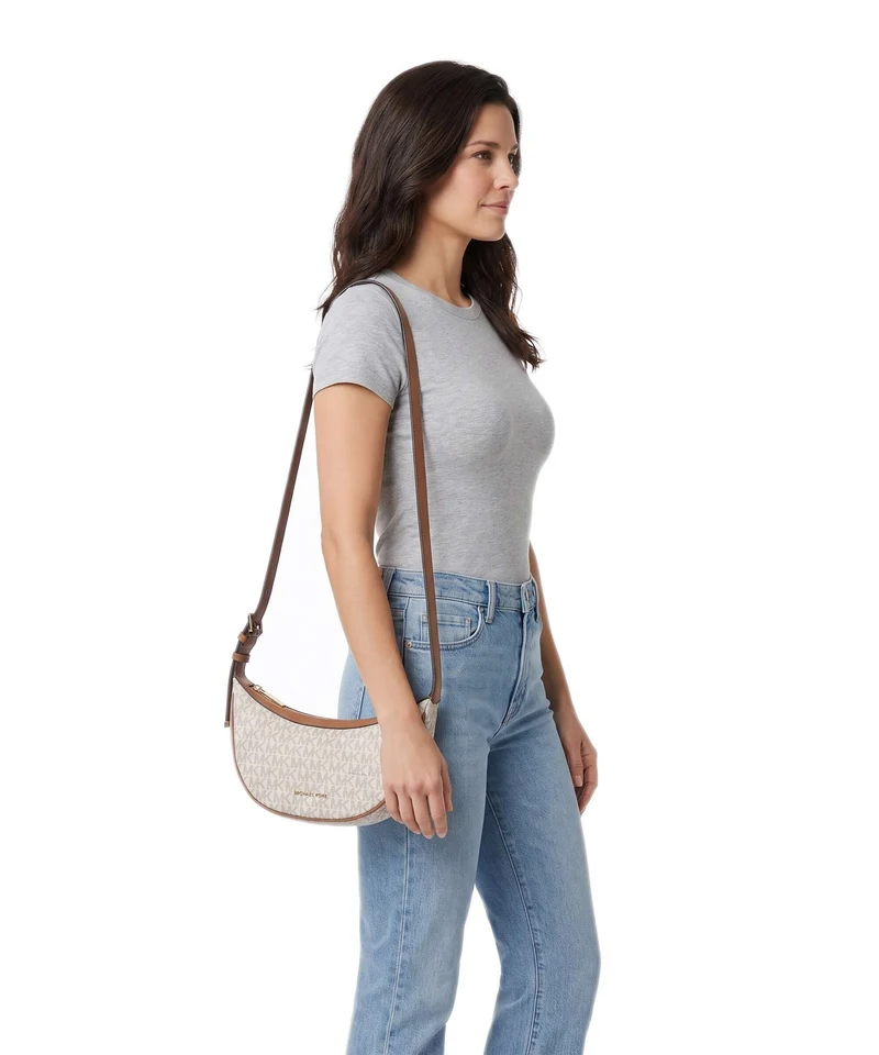 Michael Kors Skye Medium Umhängetasche vanilla/acorn