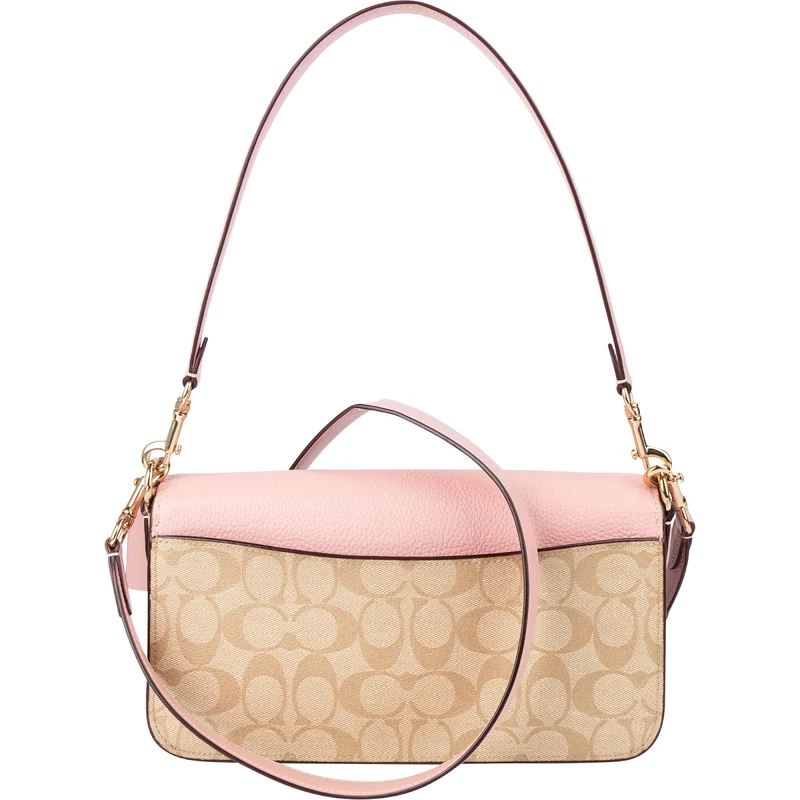 Coach Monogram Signature Canvas Leather Alie Shoulder Bag