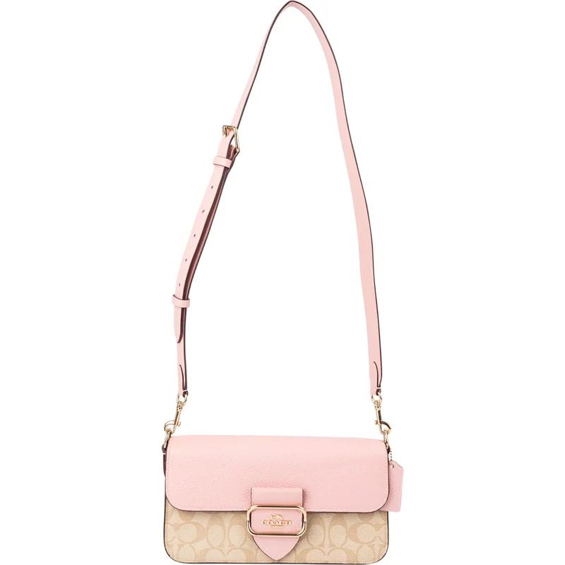 Coach Monogram Signature Canvas Leather Alie Shoulder Bag