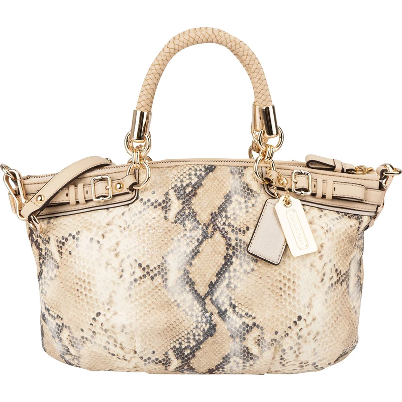 Coach Python Embossed Madison Lindsey Satchel Shoulder Bag