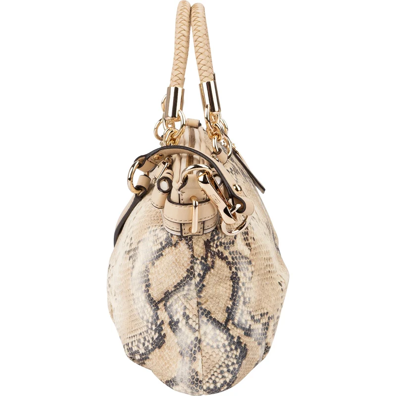 Coach Python Embossed Madison Lindsey Satchel Shoulder Bag