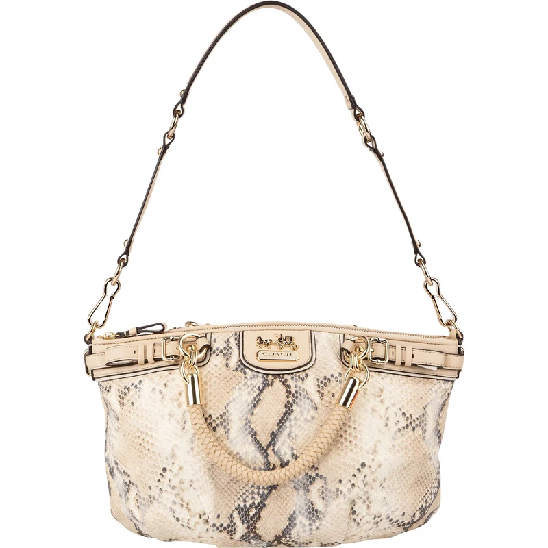 Coach Python Embossed Madison Lindsey Satchel Shoulder Bag