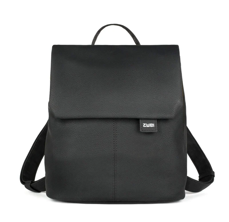 Cityrucksack Mademoiselle MR8 Nubuk-Schwarz
