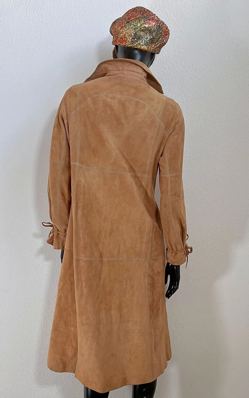 Vintage 70s Suede Leather Coat