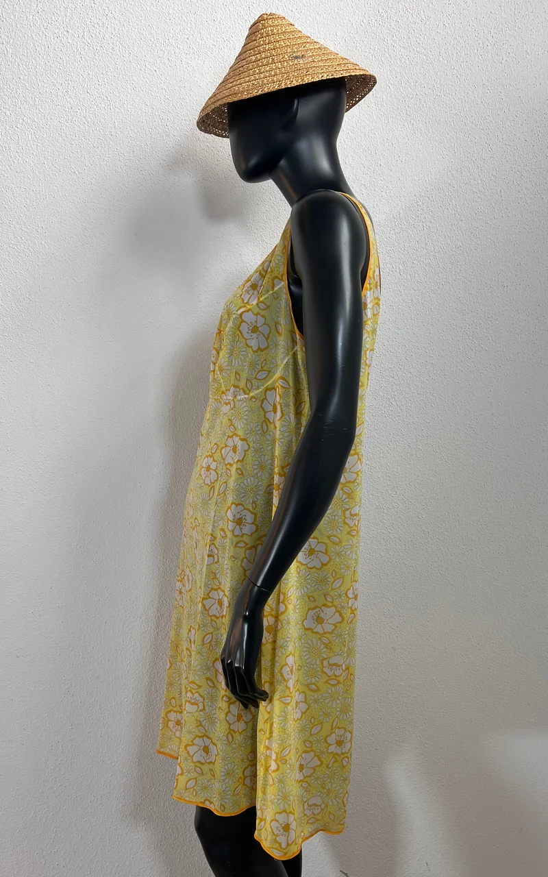 Vintage 70s Flower Slip Dress