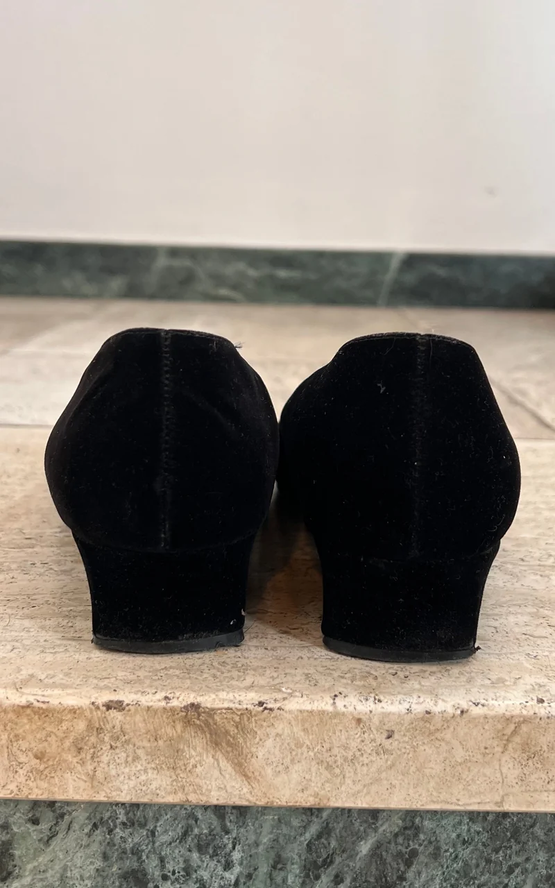 Vintage Mootsie Tootsie Velvet Ballerinas 41