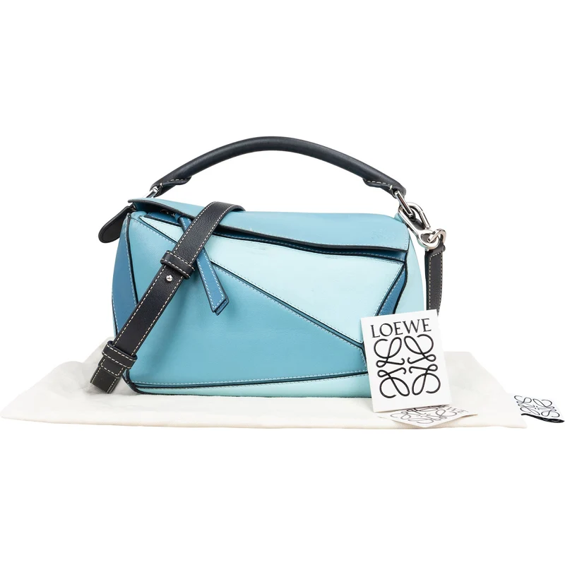 Loewe Tricolor Leather Puzzle Crossbody Handbag
