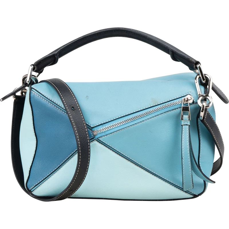 Loewe Tricolor Leather Puzzle Crossbody Handbag