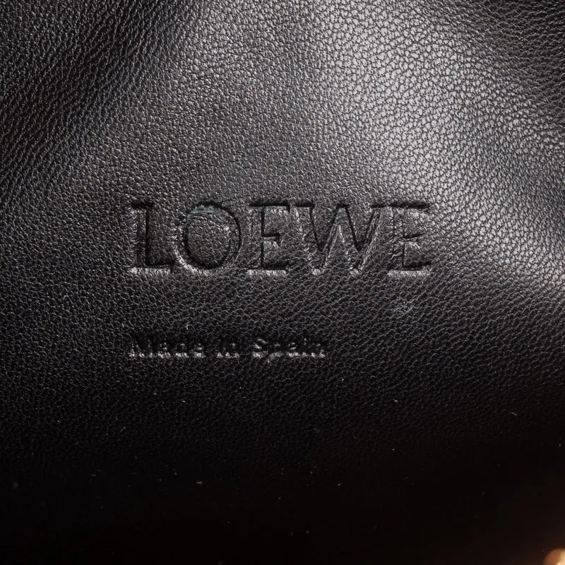 Loewe Orange Lizard-Embossed Leather T Pouch