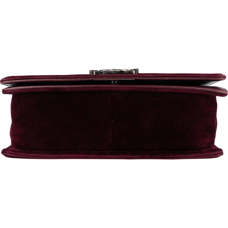 Chanel Velvet & Boucle Tweed Medium Boy Crossbody Bag