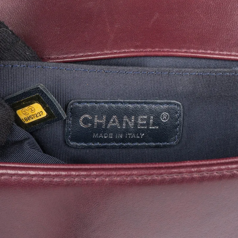 Chanel Velvet & Boucle Tweed Medium Boy Crossbody Bag