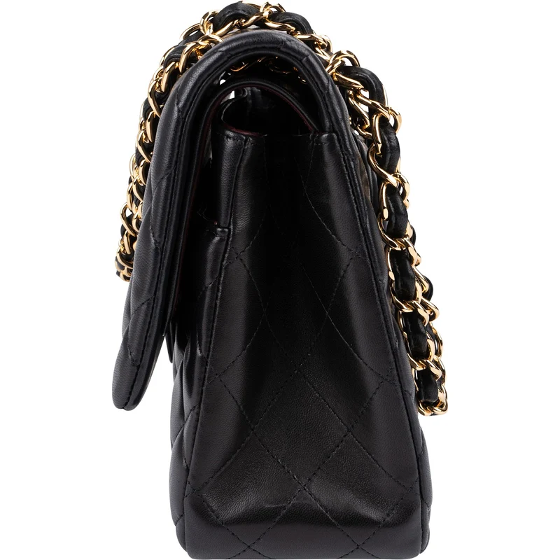 Chanel Quilted Lambskin Gold Jumbo Double Flap Crossbody Bag