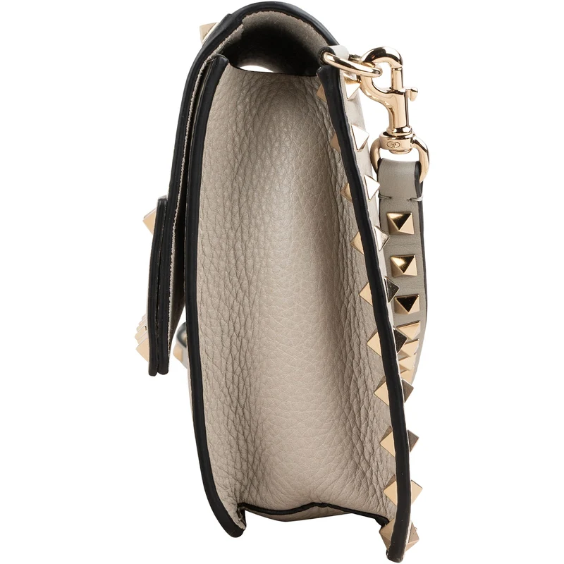Valentino Garavani Grained Calfskin Rockstud Flap Crossbody Bag