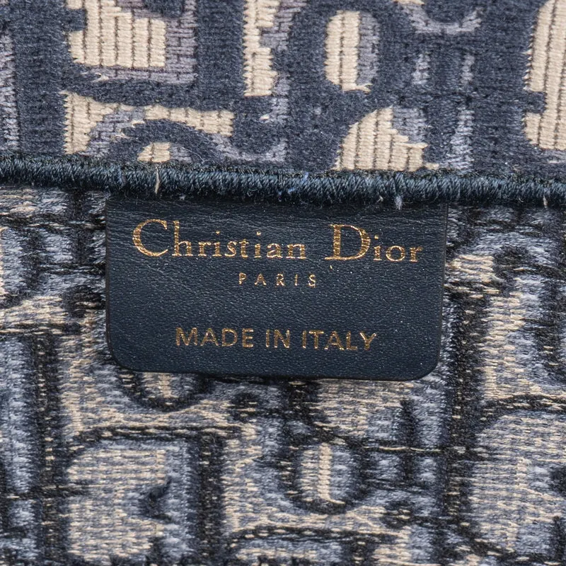 Christian Dior Oblique Trotter Monogram Small Book Tote Handbag
