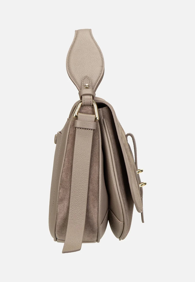 Mavery Suede Bi 1801 Warm Taupe/Warm Taupe - Crossbody Bag