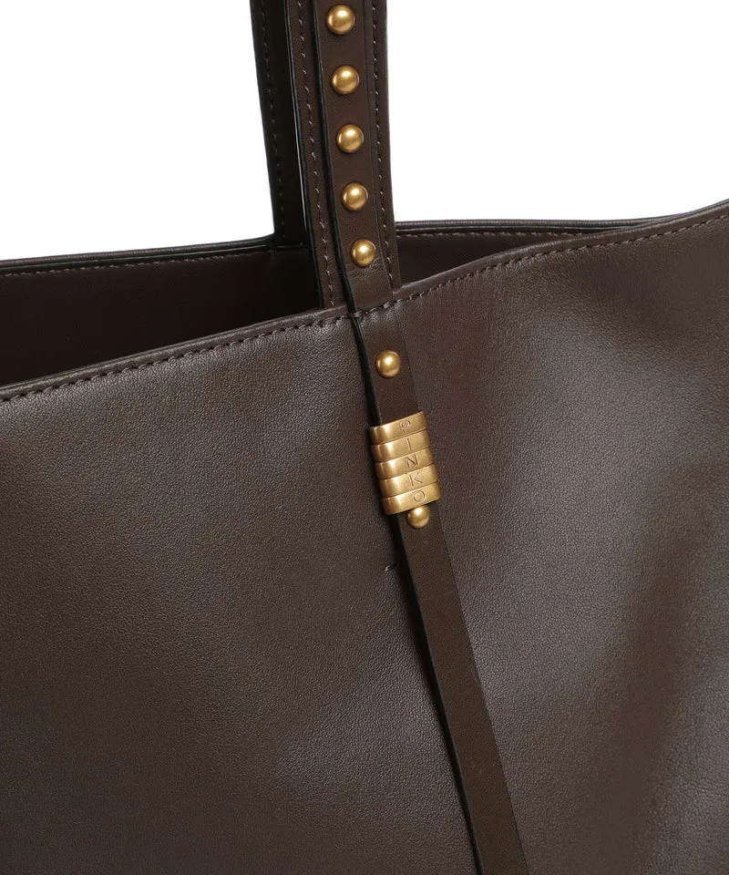 Pinko Shopper marrone/chicco de cafe/antique gold
