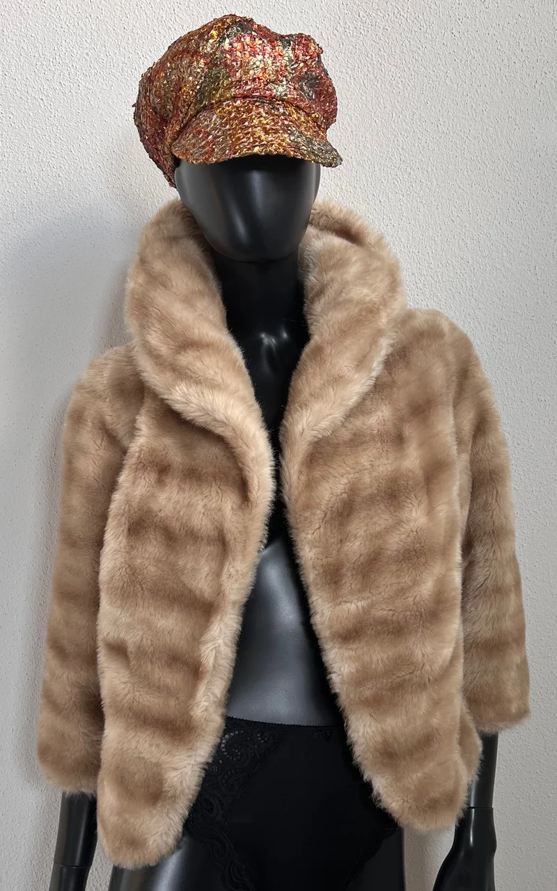 Vintage 60s Fake Mink Jacket