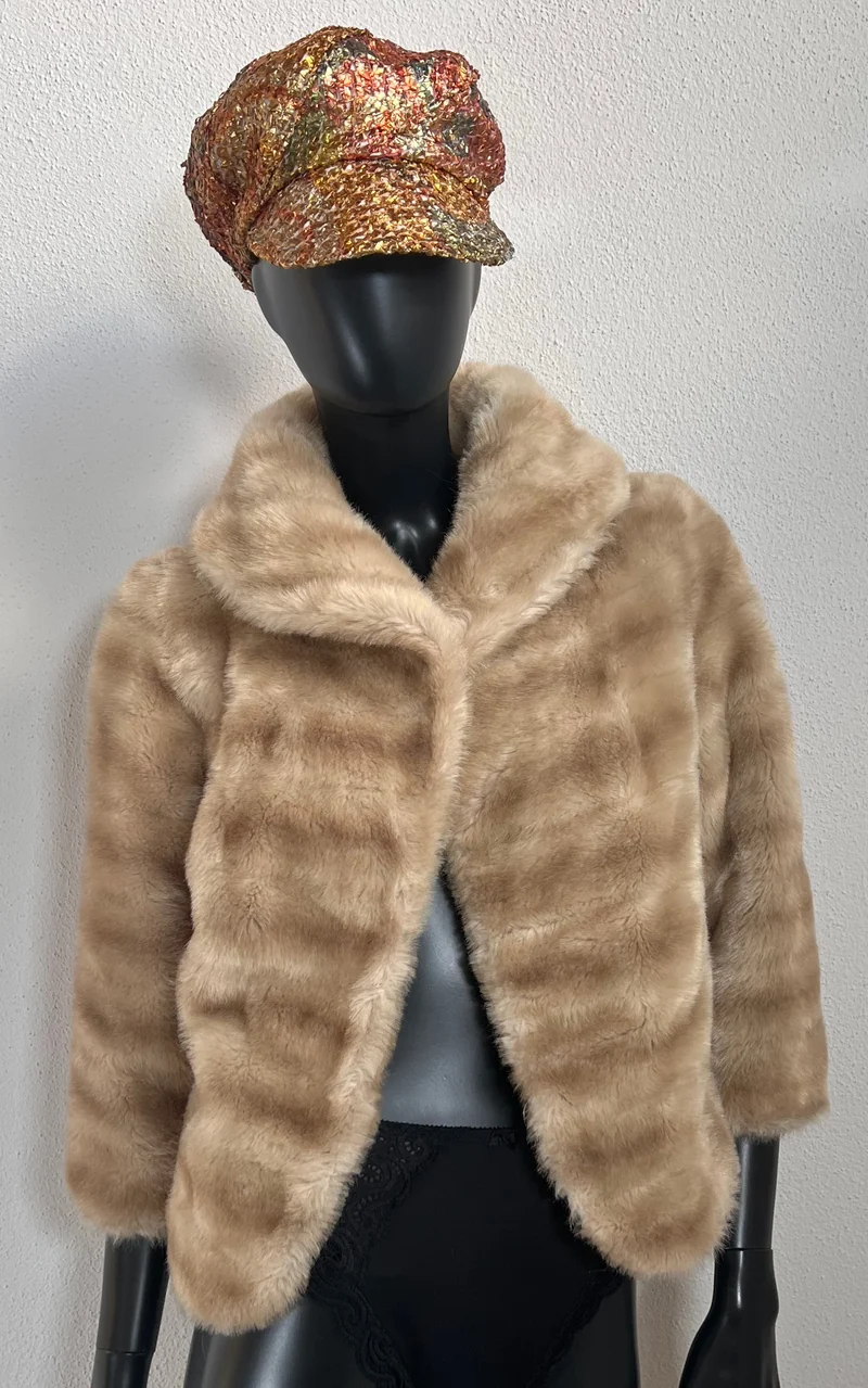 Vintage 60s Fake Mink Jacket