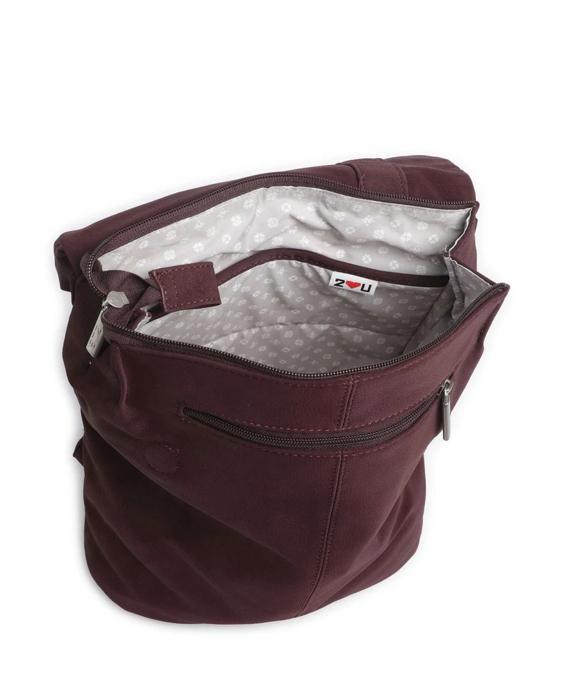 Zwei Mademoiselle.M MR13 Rucksack nubuk/bordeaux