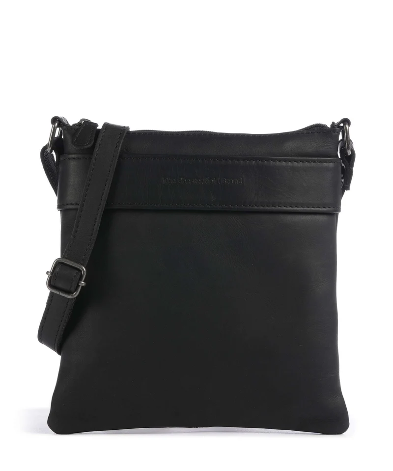 The Chesterfield Brand Wax Pull Up Cow Trenton Umhängetasche black