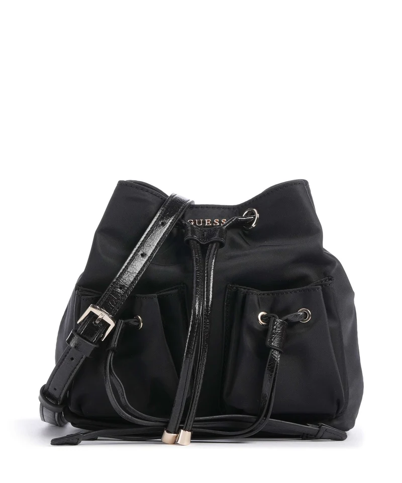 Guess Theodora Bucket Handtasche black