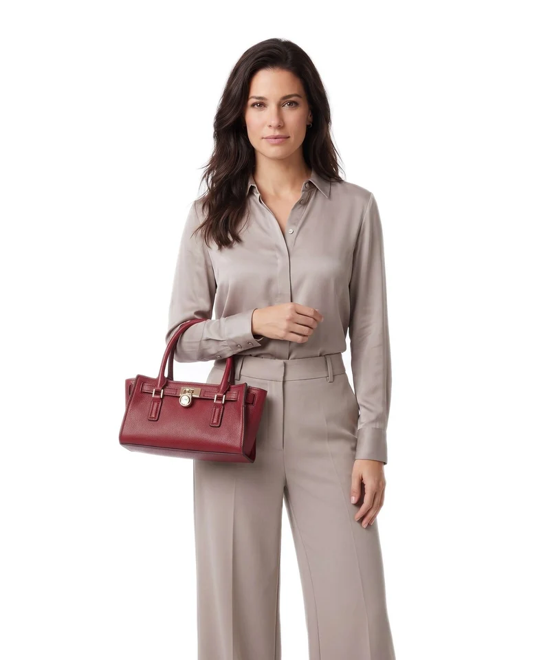 Michael Kors Hamilton Moderne XS Handtasche deep red