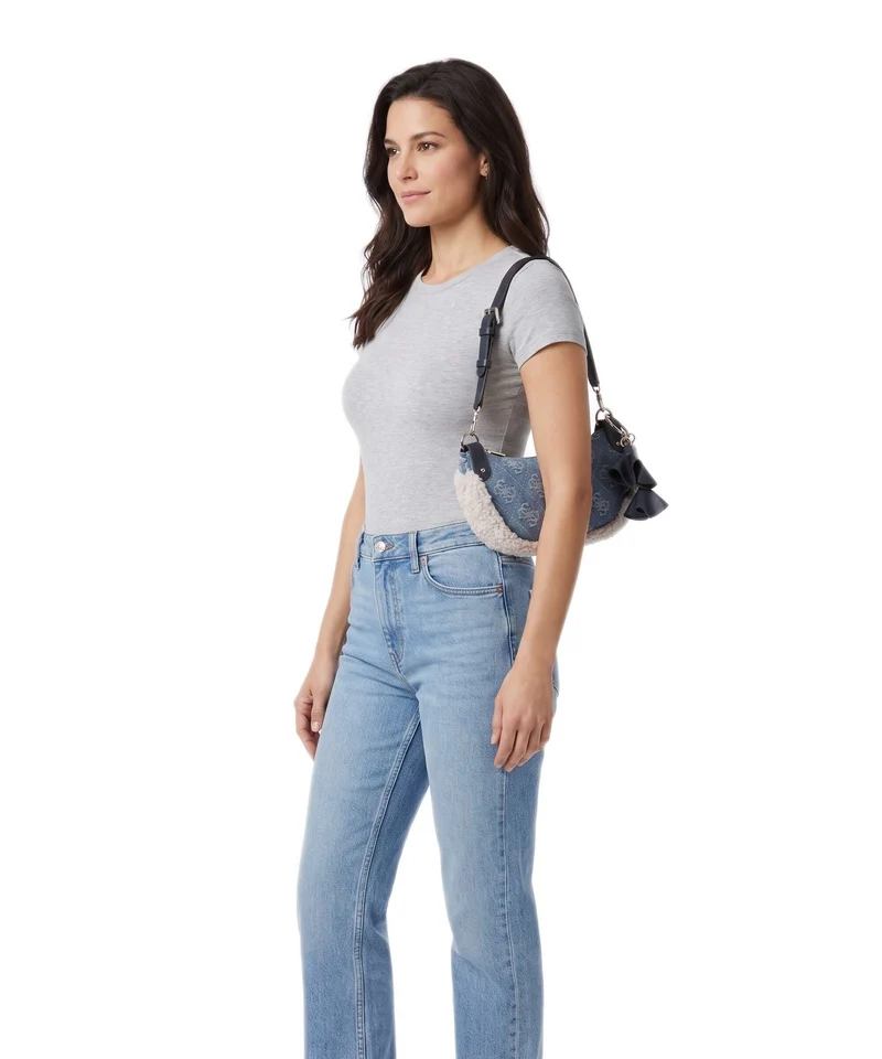Guess Katie Schultertasche denim logo
