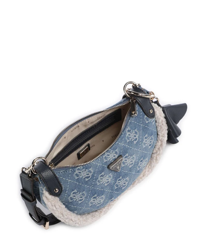 Guess Katie Schultertasche denim logo