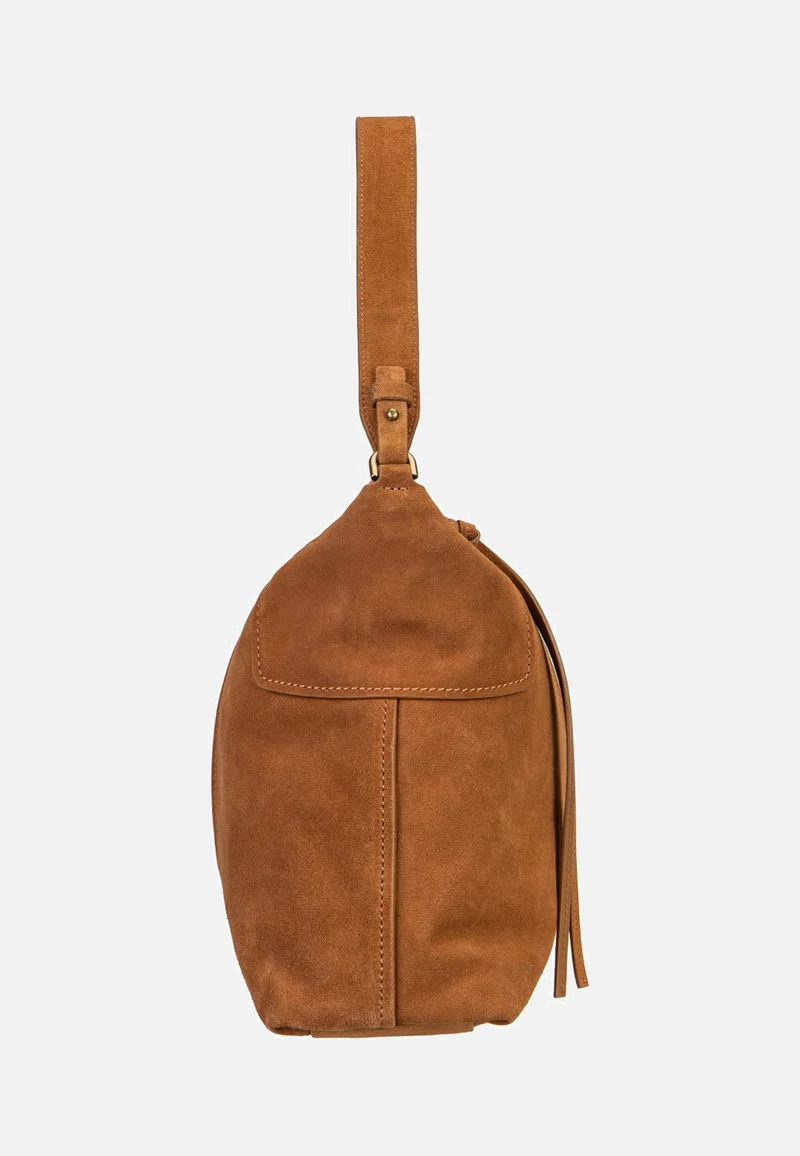 Mila Hydro Suede Brown - Hobo Bag
