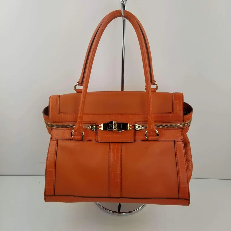 Max Mara Orange Margaux Tote Bag