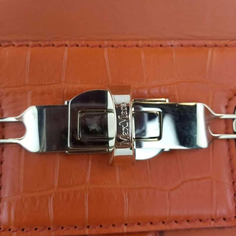 Max Mara Orange Margaux Tote Bag