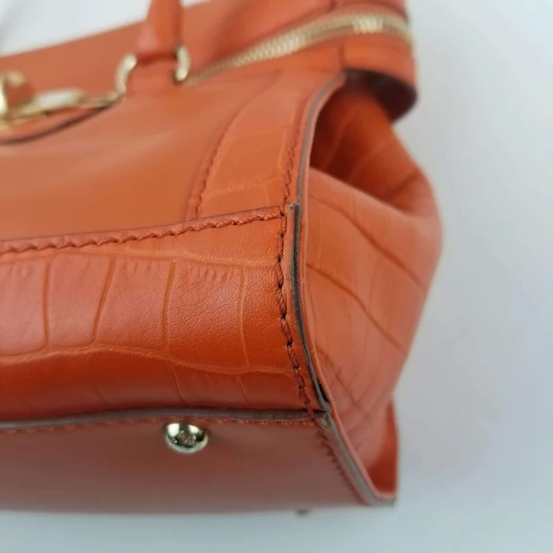 Max Mara Orange Margaux Tote Bag